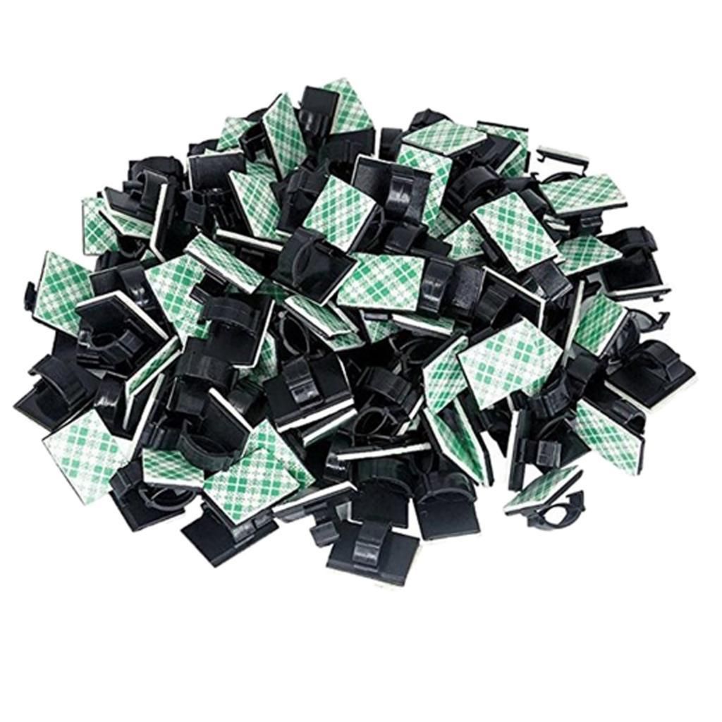 100pcs Wire Clips Cable Holder Clip Cord Organizer For
