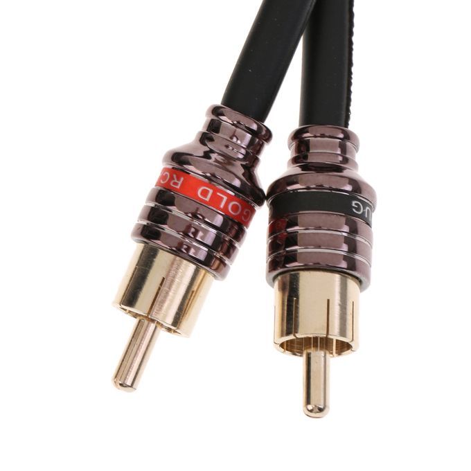 4.5m Car Audio Speaker RCA Cable Wire Interconnect Electronics Black