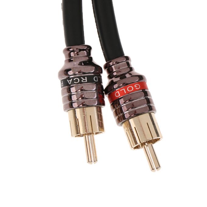 4.5m Car Audio Speaker RCA Cable Wire Interconnect Electronics Black