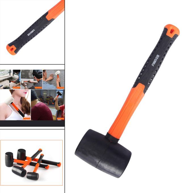 Mini Rubber Mallet With Wood Handle, 8oz 340g 12oz Black