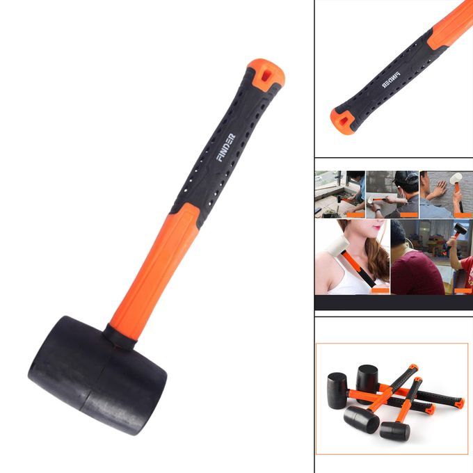 Mini Rubber Mallet With Wood Handle, 8oz 340g 12oz Black