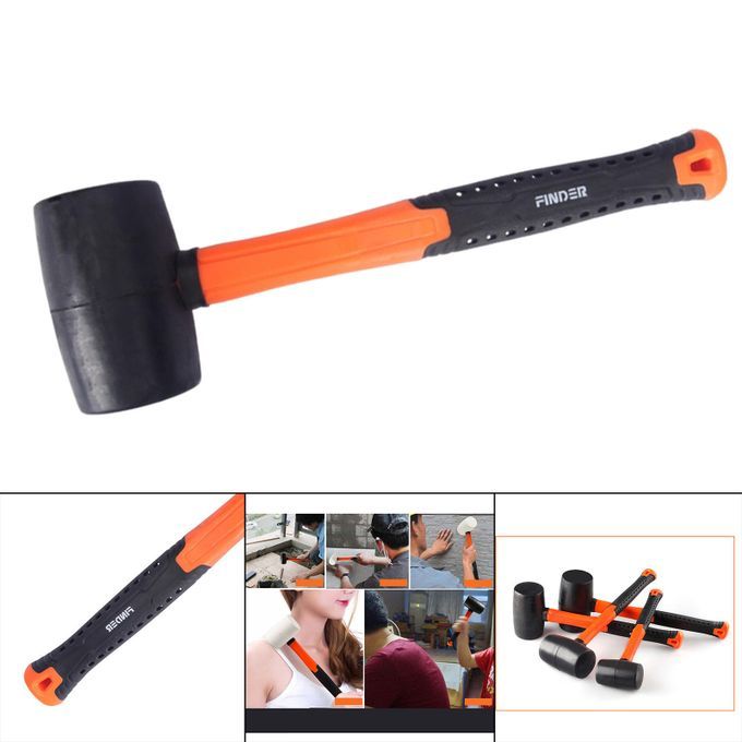 Mini Rubber Mallet With Wood Handle, 8oz 340g 12oz Black
