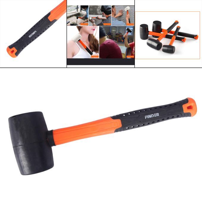 Mini Rubber Mallet With Wood Handle, 8oz 340g 12oz Black