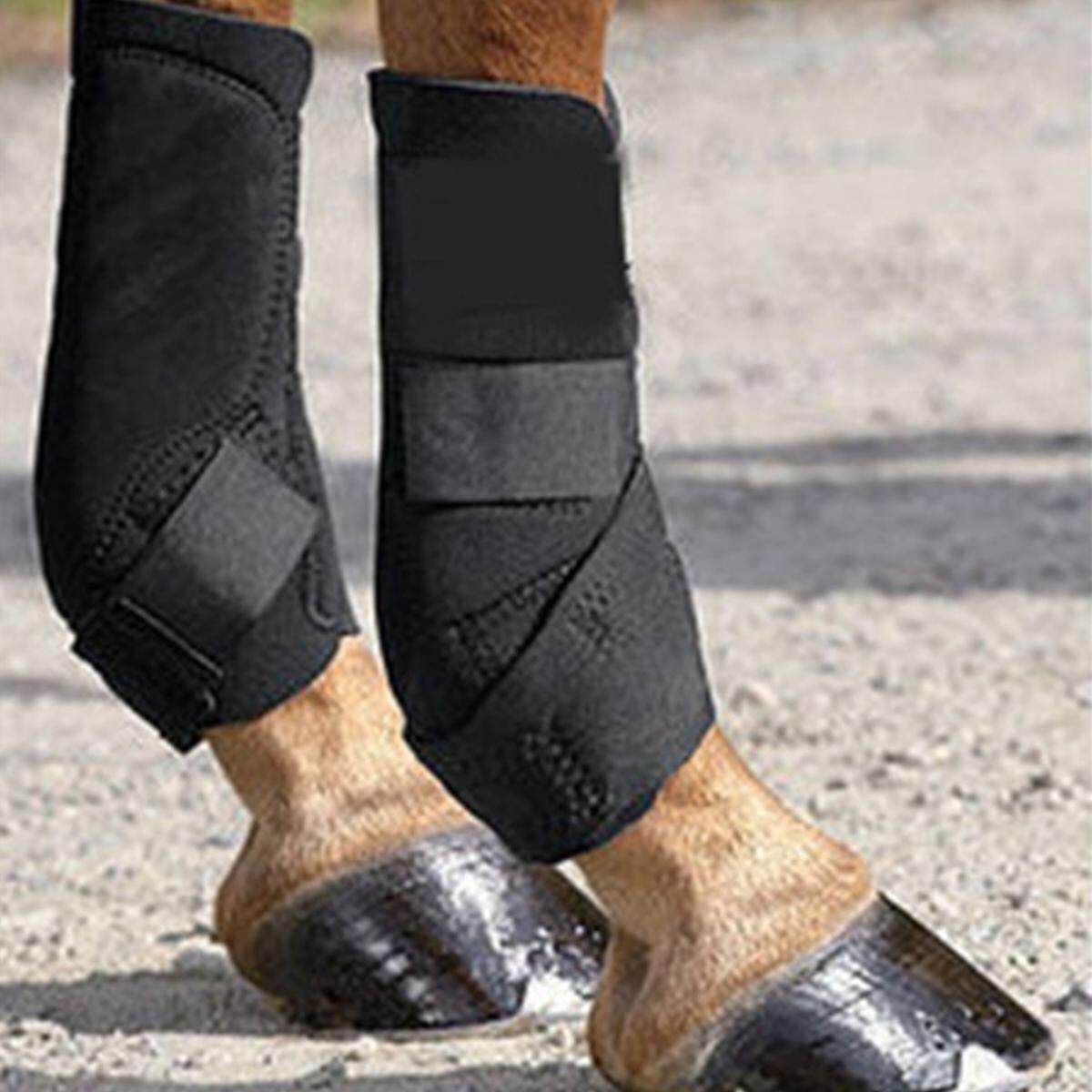 MEDIUM TOUGH 1 ECONOMY VENTED CONTOURED NEOPRENE HORSE FRONT SPORT BOOTS PAIR