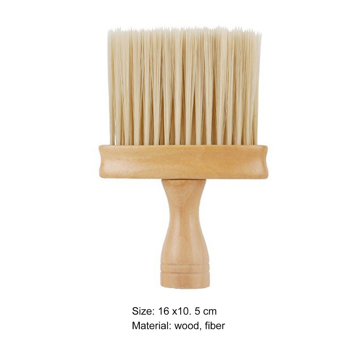 Cleaning Brush Hair Neck Cleaning Brush Car Dust Brush Salon Tool Wooden Color