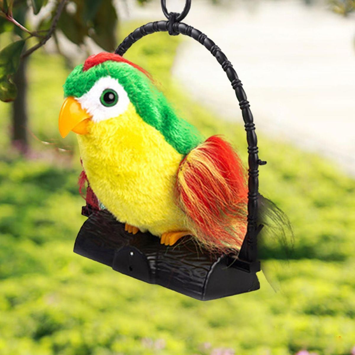 Talking Back Parrot Talking Parrot Bird Plush Doll Green