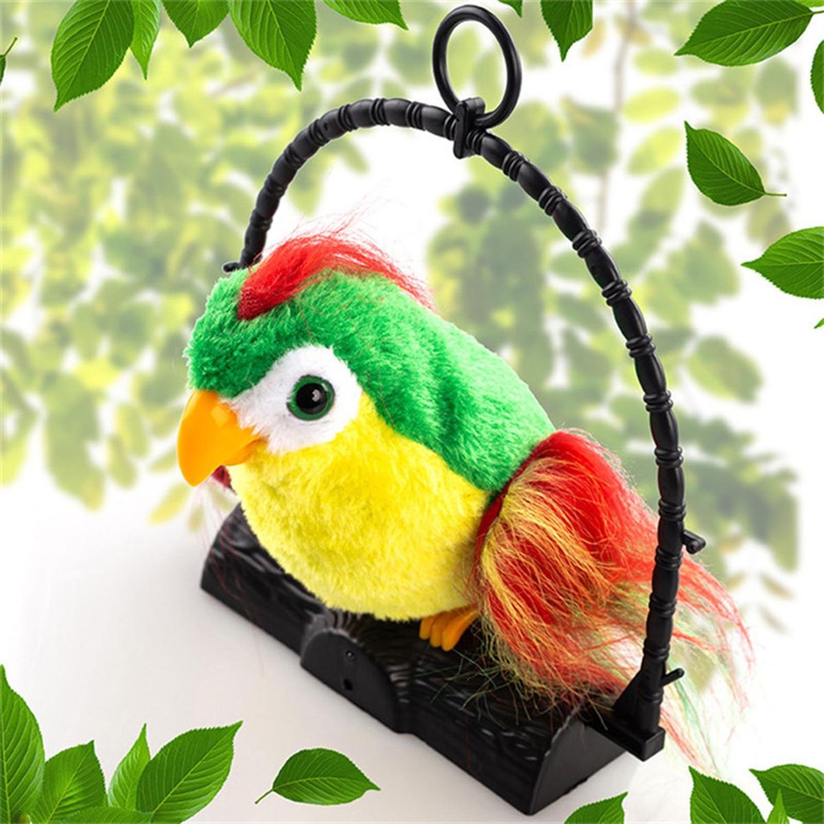 Talking Back Parrot Talking Parrot Bird Plush Doll Green