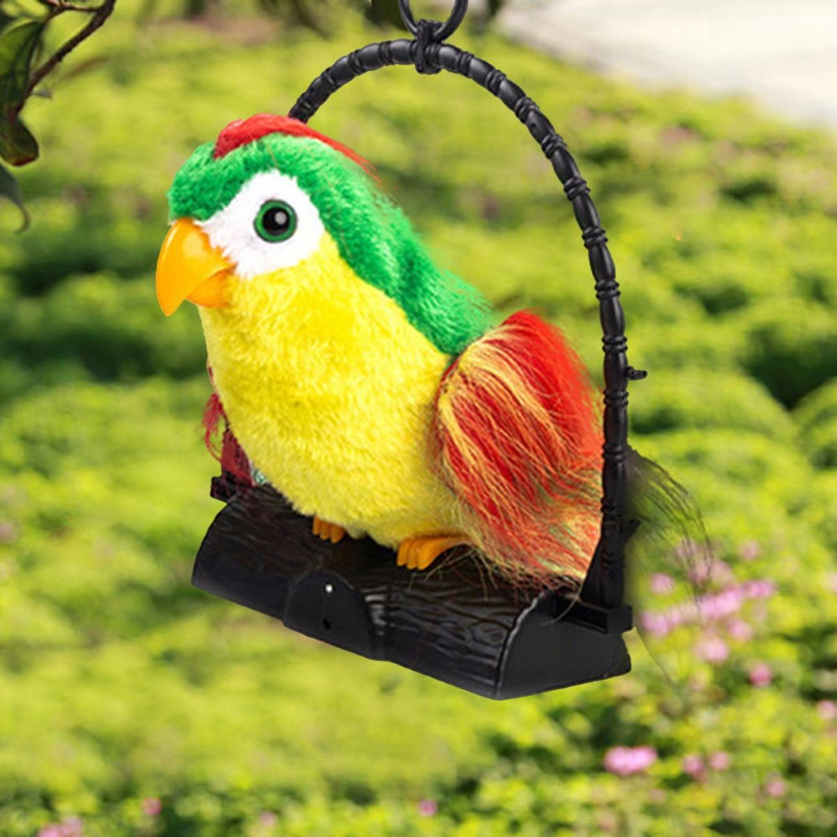 Talking Back Parrot Talking Parrot Bird Plush Doll Green