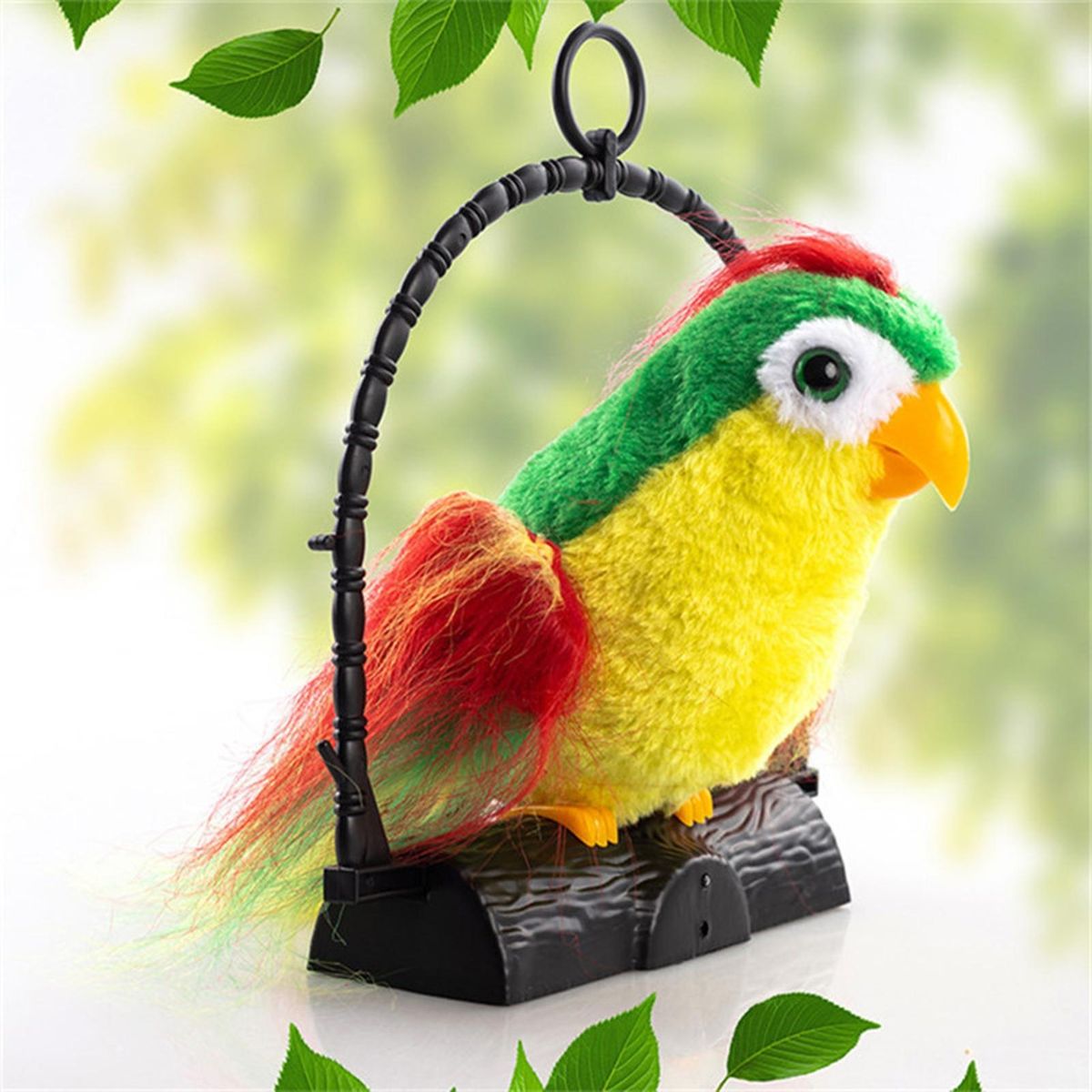 Talking Back Parrot Talking Parrot Bird Plush Doll Green