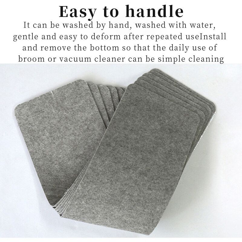 1Pcs Set Non Slip Rectangular Solid Doormat Self Adhesive Anti-Slip Stair Mats -- Dark Grey/ Light Grey Light Grey