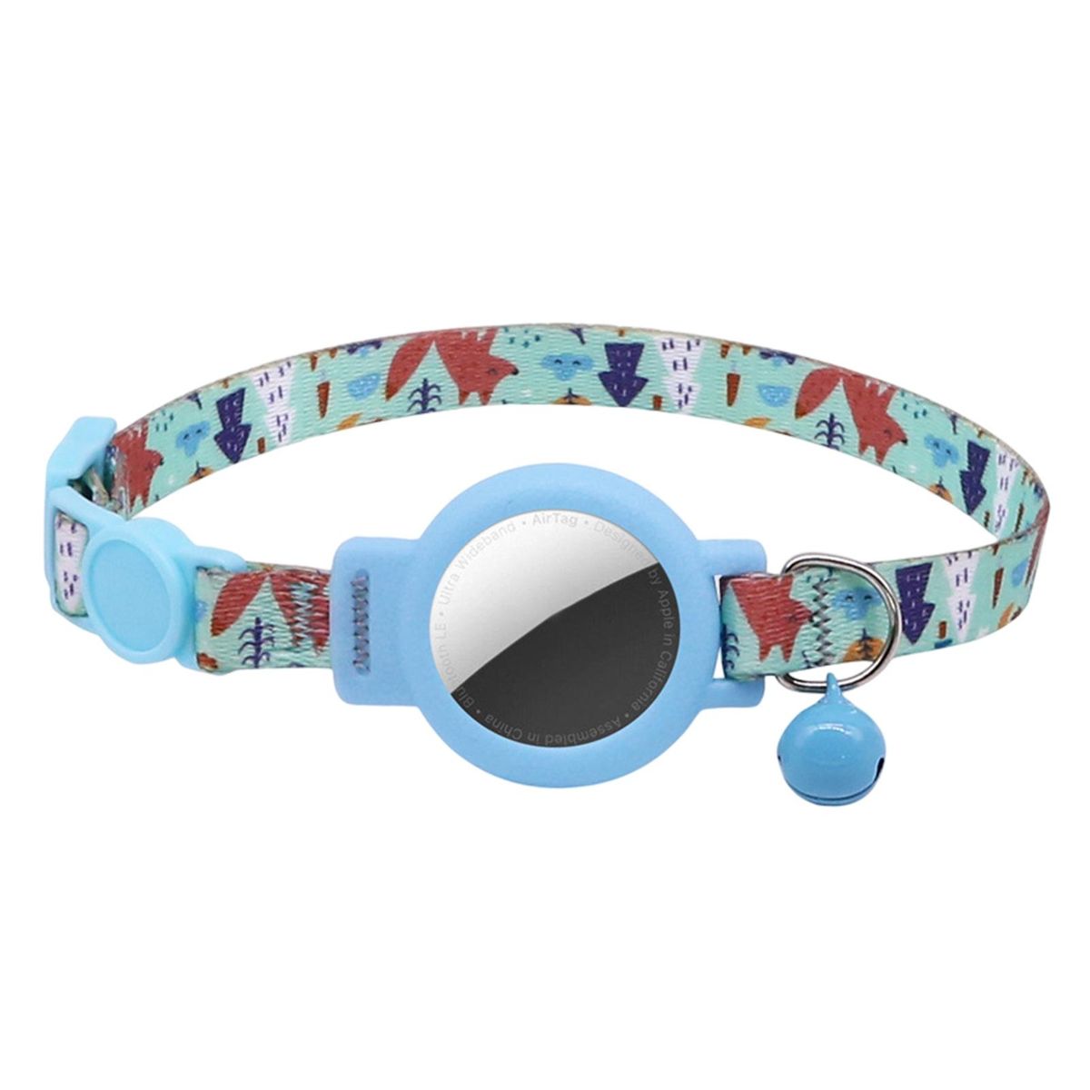 Pet Locator Collar for Dogs Quick Release Cat Collar with Anti-choking Blue