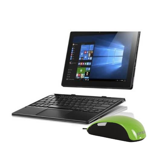 Tstar 10.1 Windows Tablet With Detachable Keyboard 4GB RAM 64GB ROM + Scanner Mouse - Green