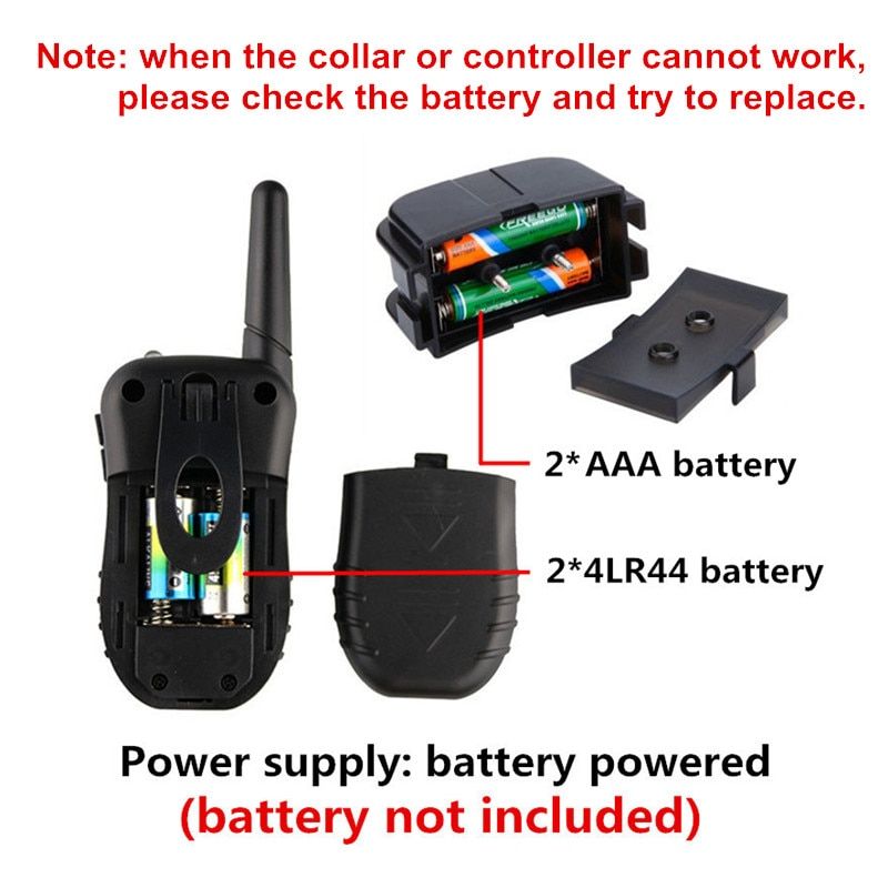 300m LCD Remote Electric Pet Dog Training Collar For Small Medium Large Dog Electronic Puppy Trainer E-collar Battery Powered