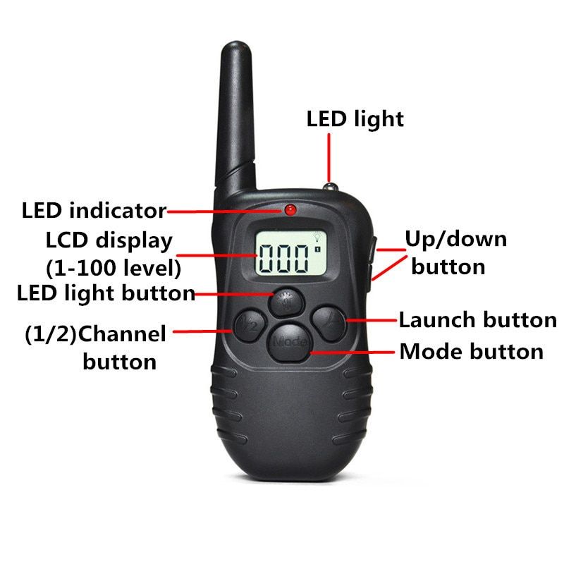 300m LCD Remote Electric Pet Dog Training Collar For Small Medium Large Dog Electronic Puppy Trainer E-collar Battery Powered