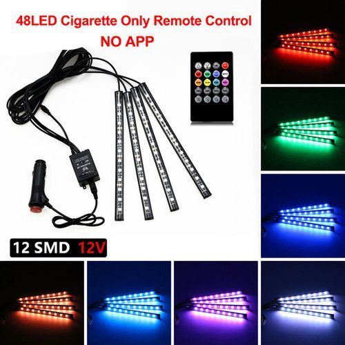 Car Interior Ambient Light Neon LED Strip Foot Light