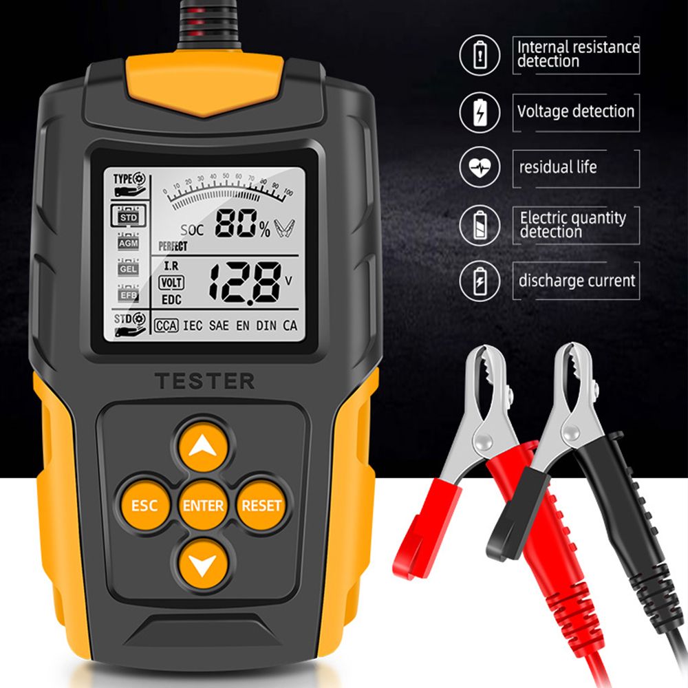 LCD 12V 24V Car Battery Tester Battery Analyzer Tool