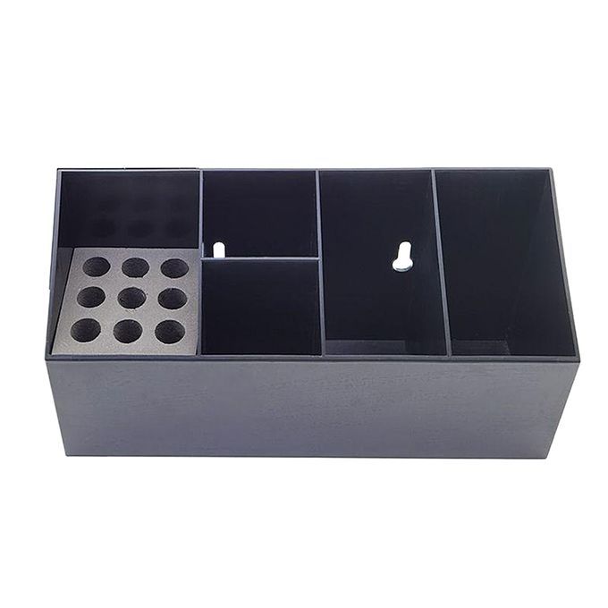 Hairdressing Tool Box Storage Case Shears Hair  Rack Black