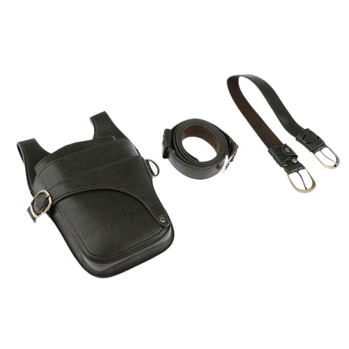 Hairdressing Barber  Shears Combs Clips Holder Pouch Green