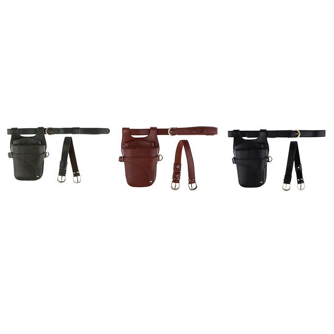 Hairdressing Barber  Shears Combs Clips Holder Pouch Green