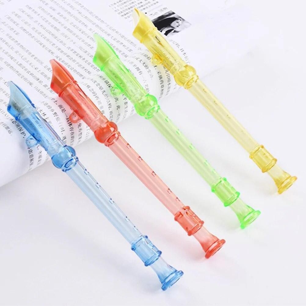 12 Pcs Plastic Flutes Children Learning Music Small Kids Musical Instrument Educational