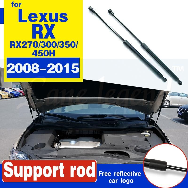 2Pcs Bonnet Hood Lift Supports Shock s For LEXUS RX RX270 RX300 RX3 RX4H 2008-2015 Hood s Spring Bracket