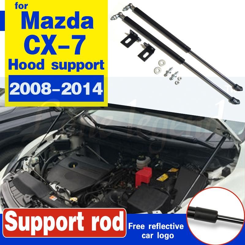 Car Engine Cover Supports s Rod Front Bonnet Hood Lift Hydraulic Rod  Spring Shock Bar for Mazda CX7 CX-7 2008-2014
