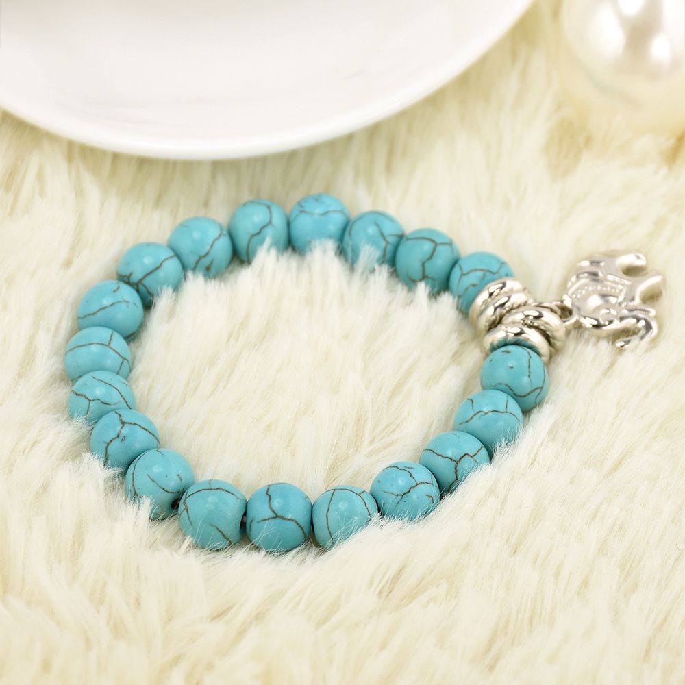 Bohemia Women Bracelets Blue Beads Turkish Evil Charm