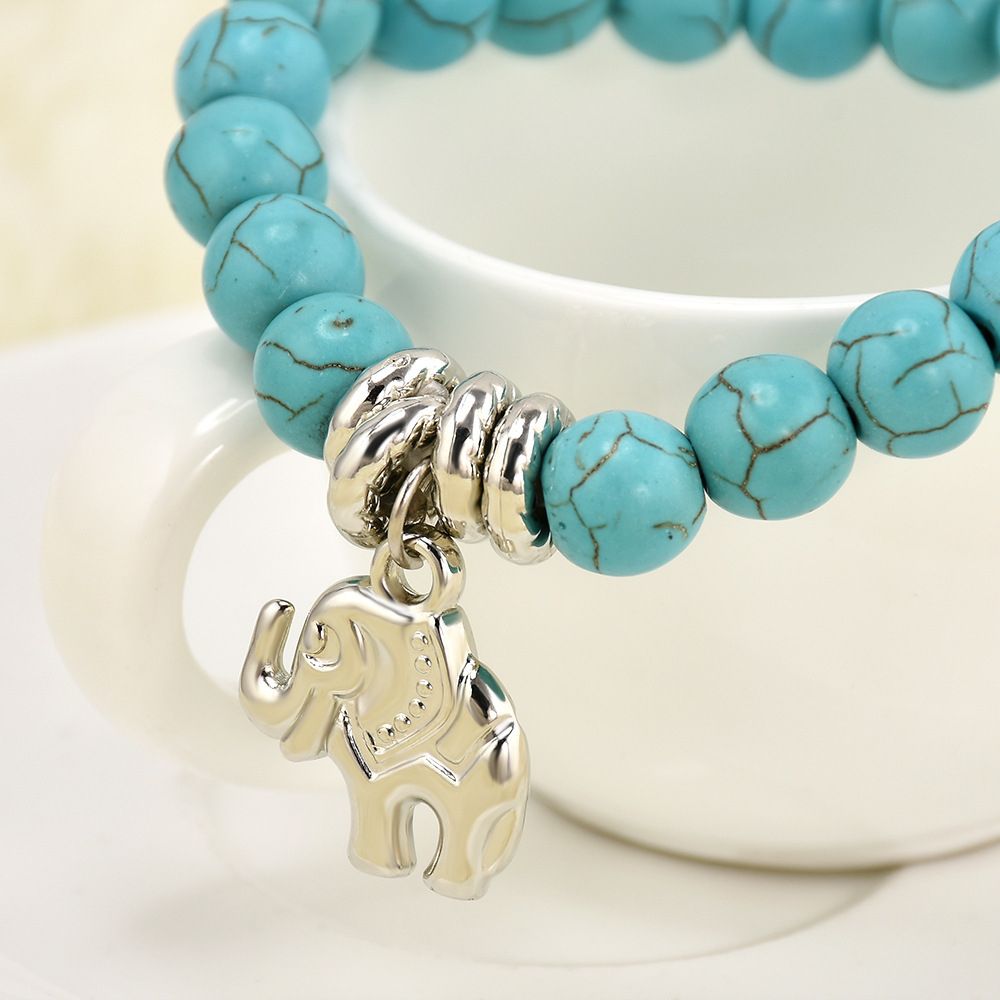 Bohemia Women Bracelets Blue Beads Turkish Evil Charm