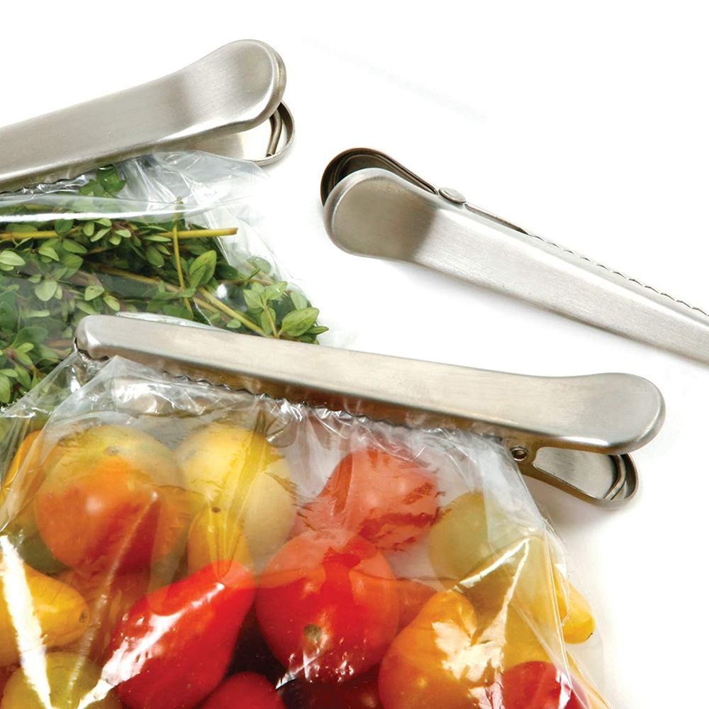 10Pcs Stainless Steel Food Storage Bag Sealing Machine