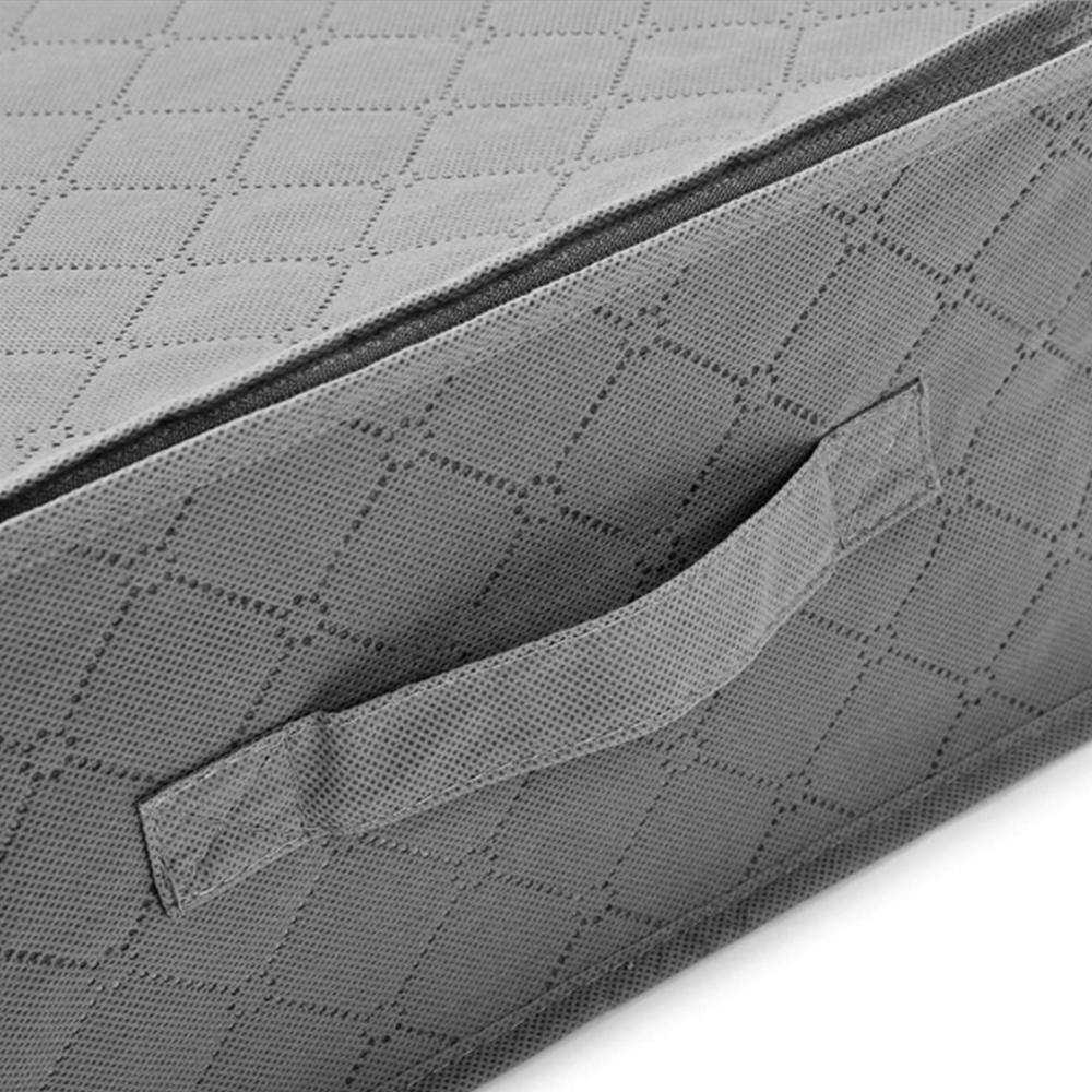 NonWoven Under Bed Storage Bag Quilt Blanket Clothes Storage Bin Box Divider Folding Closet Organizer Clothing Container Large