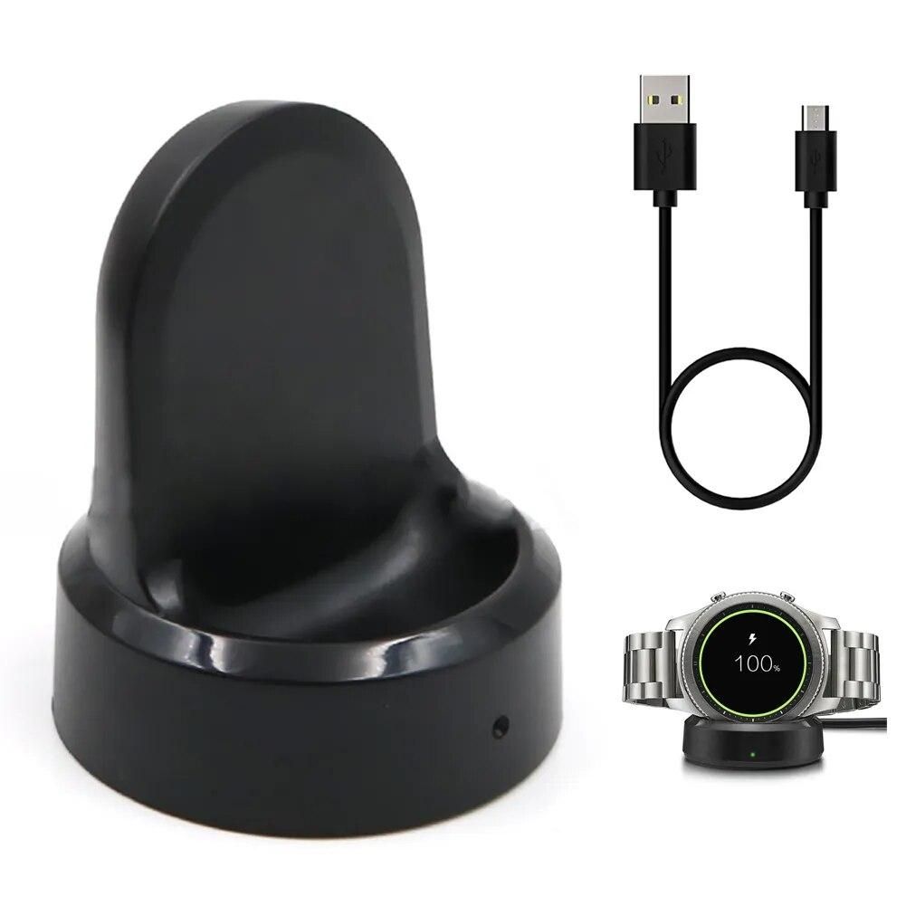 Wireless Fast Charger for Samsung Gear S3 Frontier S2 Watch Charger for Samsung Galaxy Watch Active 1 2 3 46mm/42mm Charger Dock