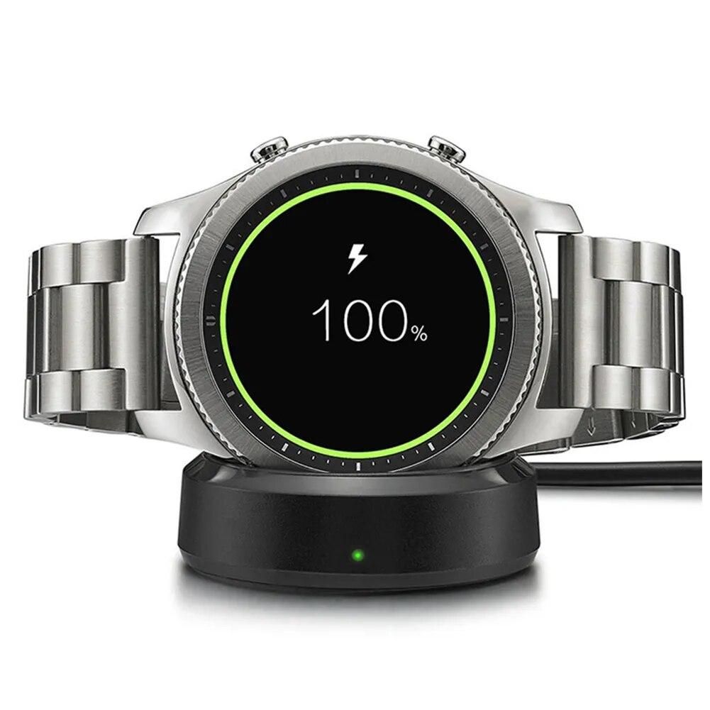 Wireless Fast Charger for Samsung Gear S3 Frontier S2 Watch Charger for Samsung Galaxy Watch Active 1 2 3 46mm/42mm Charger Dock