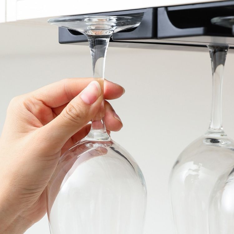 Kitchen Shelf 2 PCS  Goblet Wine Glass Hanging Rack