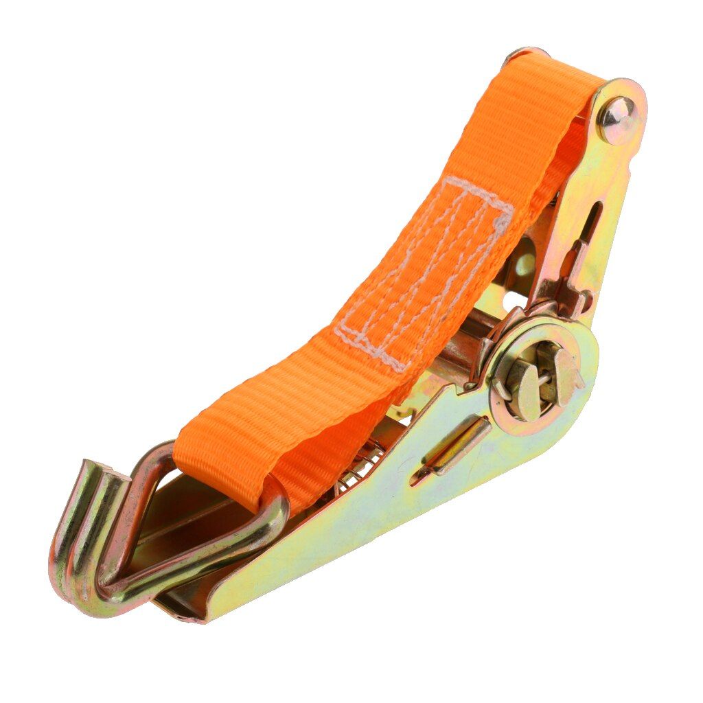 6m Cargo S Ratchet With Fastening Buckle Tie Down S Webbing With Double J Hooks Lashing For Cargo Lorry Car Marine Boat