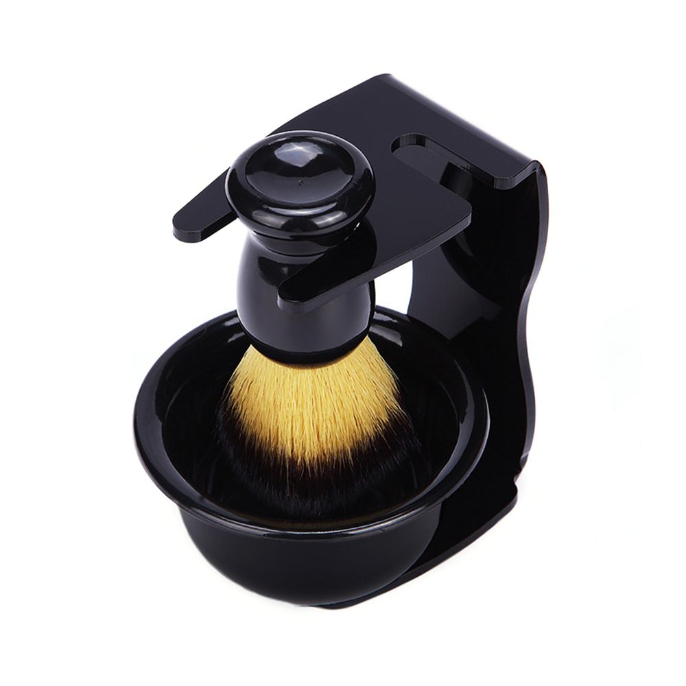 Set Of 3 Shaving Kit For Male's Wet Shaving Brush Holder