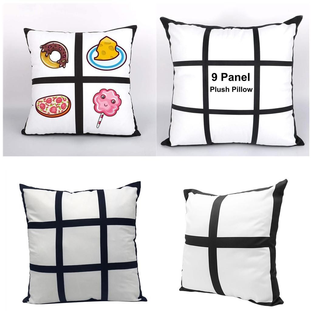 2x Sublimation   Polyester Pillow Case DIY Home Throw