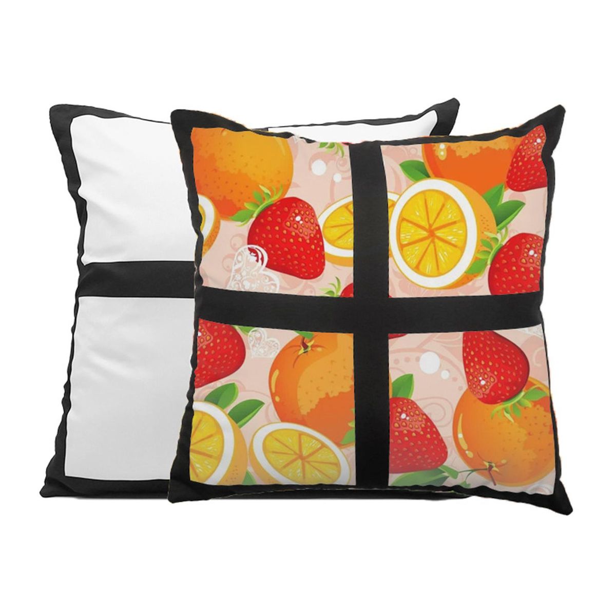 2x Sublimation   Polyester Pillow Case DIY Home Throw
