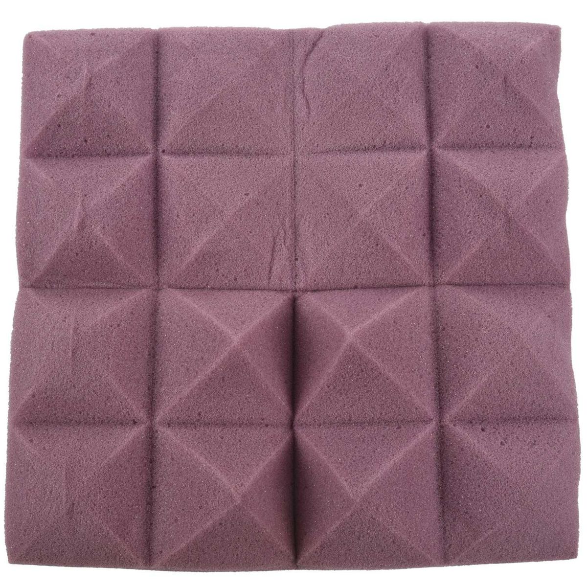 25X25X5Cm Soundproof Sponge,Acoustic Foam Panel Stop Absorption Studio Ktv Sound For Home Decor Art Bedroom Bathroom Living Room Tv Background(Purple)