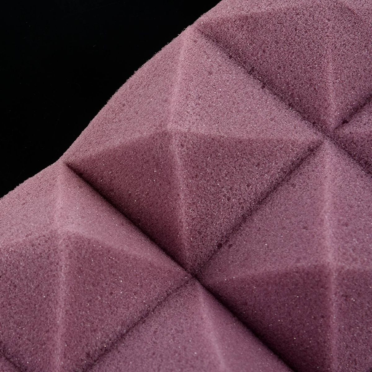 25X25X5Cm Soundproof Sponge,Acoustic Foam Panel Stop Absorption Studio Ktv Sound For Home Decor Art Bedroom Bathroom Living Room Tv Background(Purple)