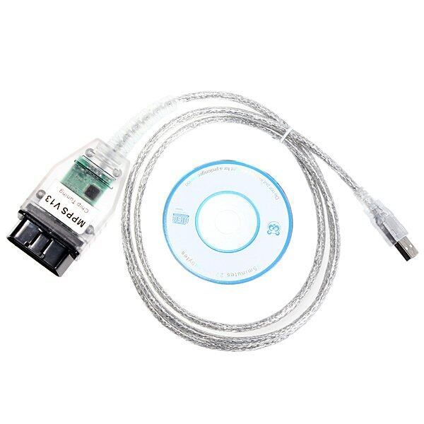 MPPS V13.02 Interface Diagnostic USB OBD2 Cable For VW AUDI BMW Opel Ecu Flasher