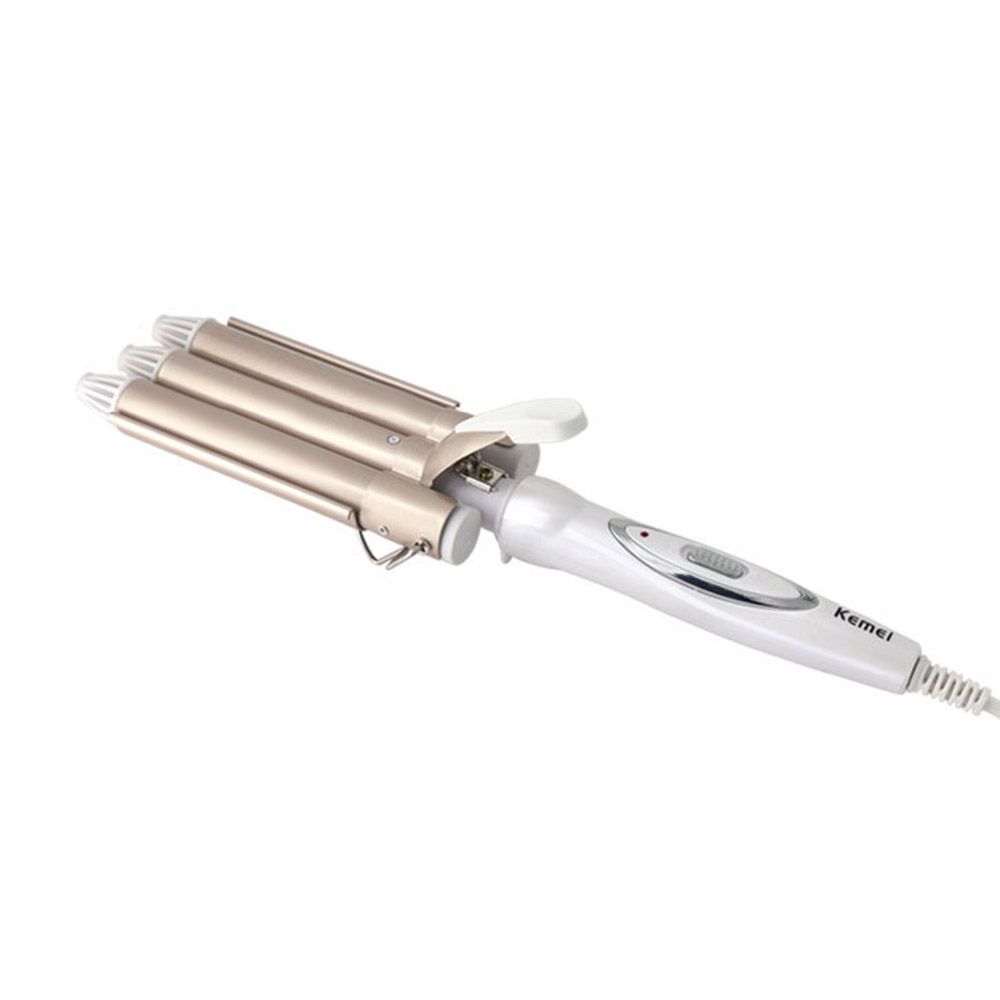 Hair Curling Iron 3 Pipes Hair Curler Egg Roll Curls Hair
