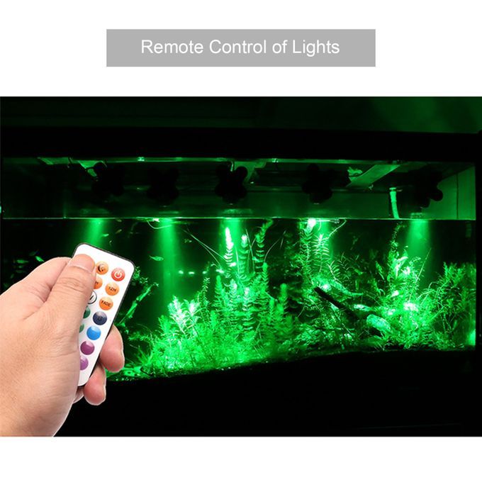 2 PCS 4 LEDs RGB Underwater Diving Lamp Light Kit Set With