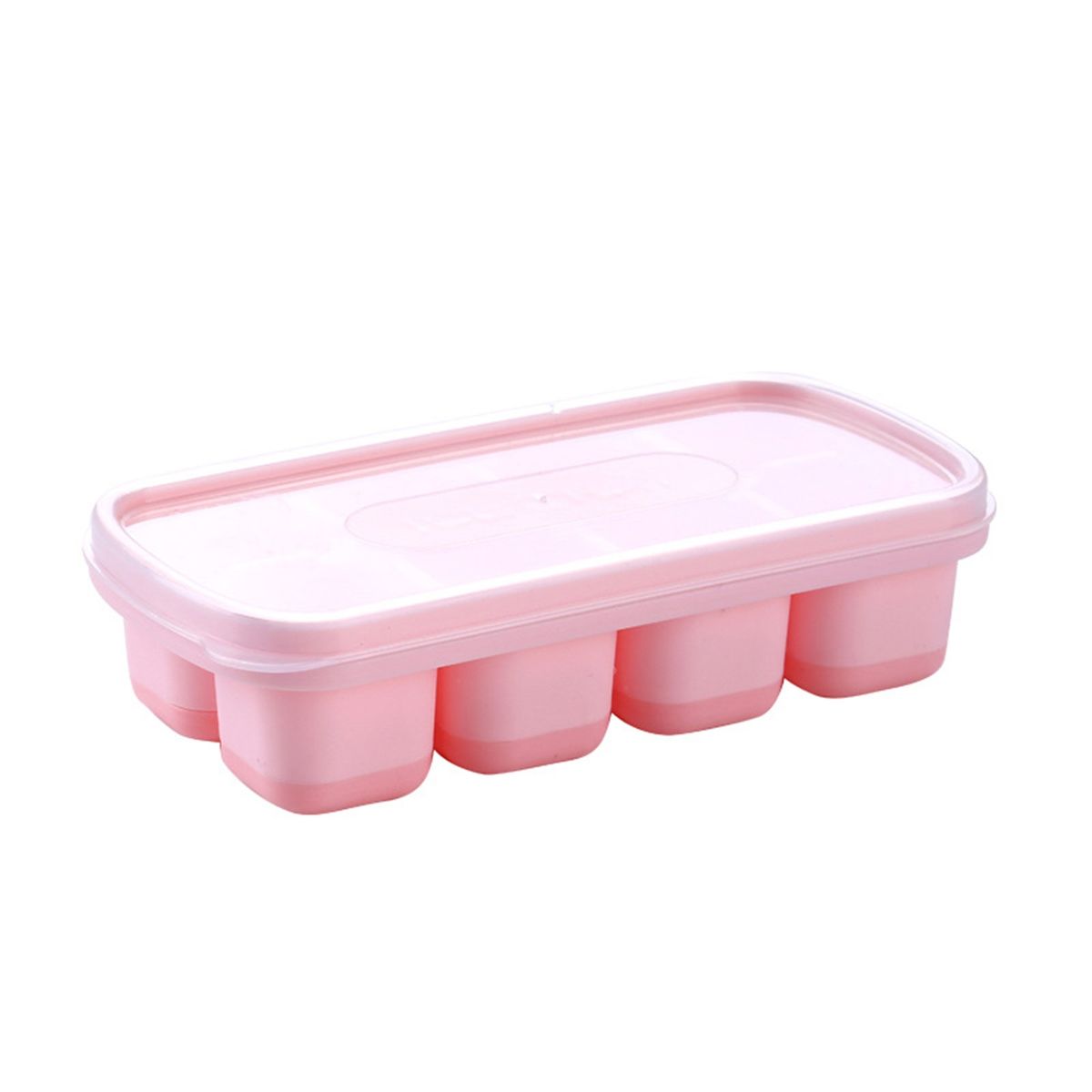 Ice Cube Tray Food Grade Super Soft TPE Ice Ball Maker-Pink