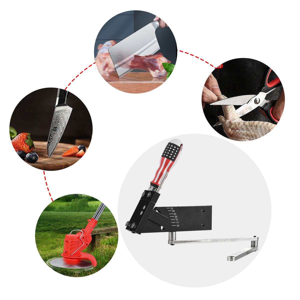 Sharpener Model Lawn Mower Blade Sharpener Stand Kit For