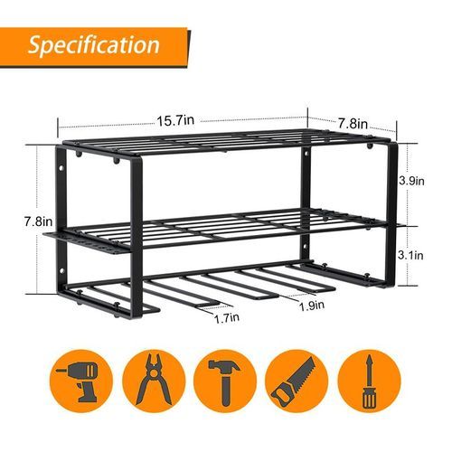 Power Tool Organizer Wall Mounted Floating Shelf For Drill