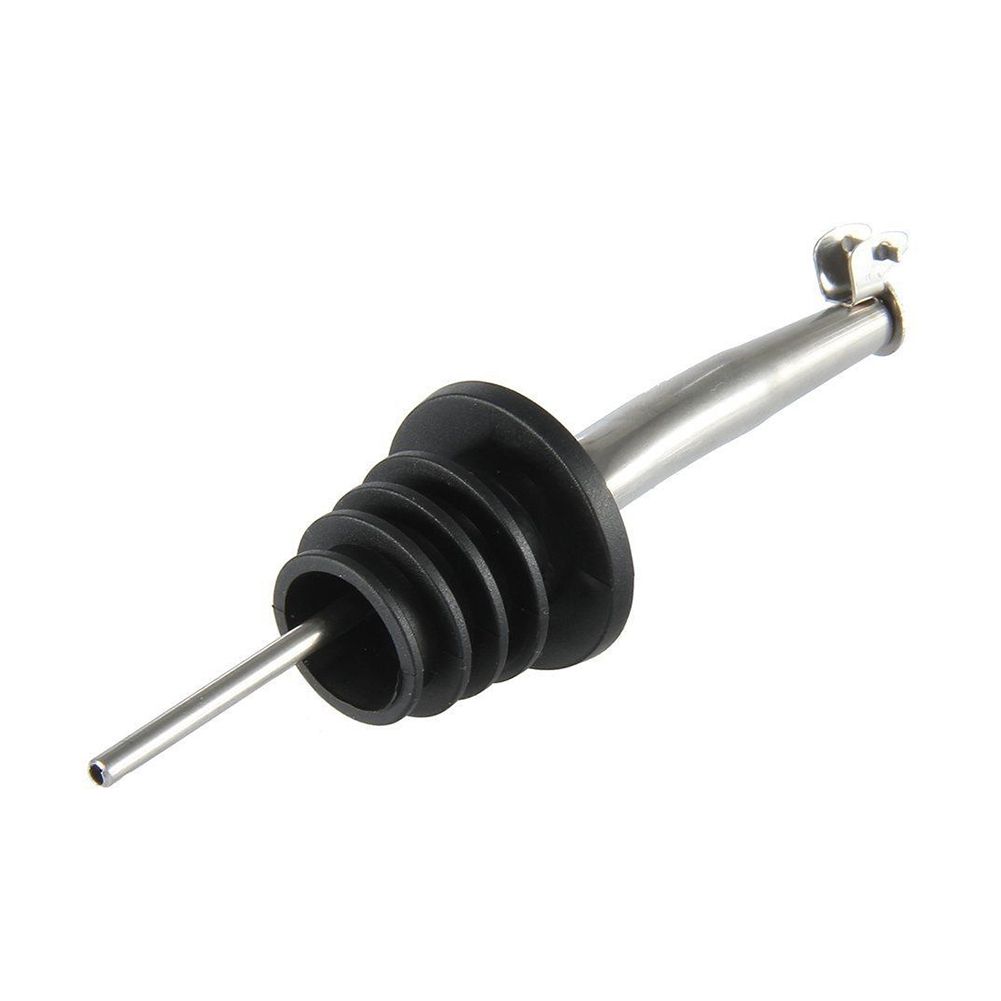 2Pcs Stainless Whisky  Wine Pourer Stopper-Black