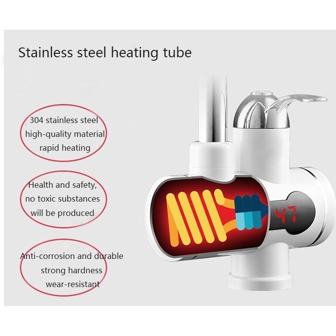 Electric Hot Water Kitchen Sink Faucet