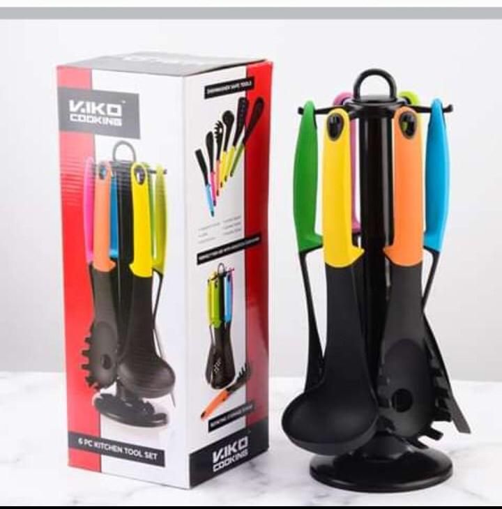 Multifunctional 6 Pcs Cooking Utensils Spoons Non-stick