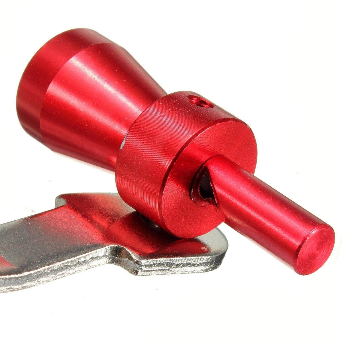 2pcs S Exhaust Turbo Pipe Sound Muffler Bov Blow Off Valve BOV Red