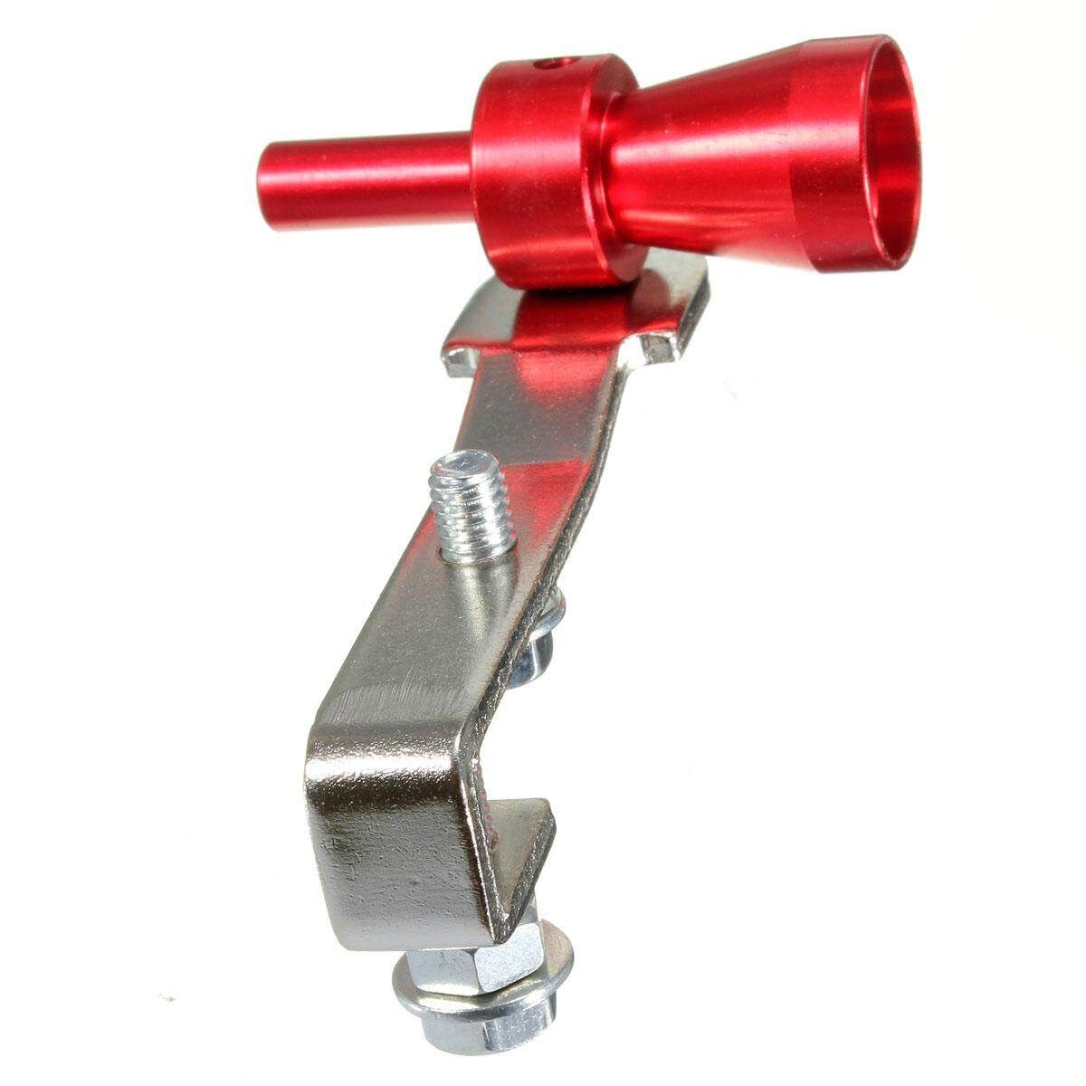 2pcs S Exhaust Turbo Pipe Sound Muffler Bov Blow Off Valve BOV Red